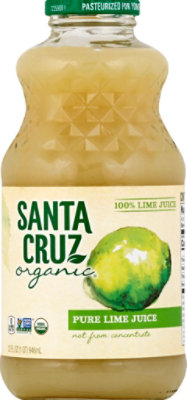 Santa Cruz Organic Lime Juice 100% Not Concentrate 32oz - 32 OZ - Image 2