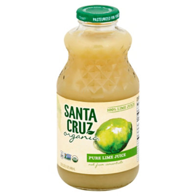 Santa Cruz Organic Lime Juice 100% Not Concentrate 32oz - 32 OZ - Image 1