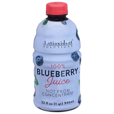 Antioxidant Solutions 100% Blueberry Juice Nfc 32oz - 32 OZ - Image 3