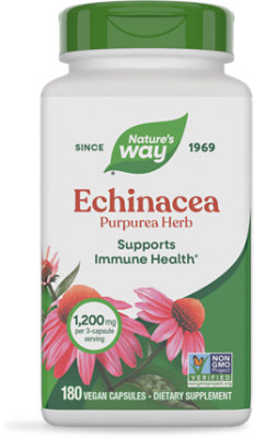 Natures Way Echinacea Purpurea Caps 180ct - 180 CT - Image 1