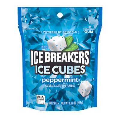 Ice Breakers Ice Cubes Peppermint Pouch - 8.11 OZ - Image 1
