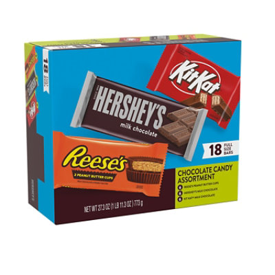 Hershey's Kit Kat And Reese's Assorted Milk Chocolate Candy Variety Box - 27.3 OZ - Image 1