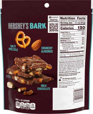 Hershey's Bark Milk Chocolate Candy with Almonds and Salted Pretzels - 6 Oz - Image 6