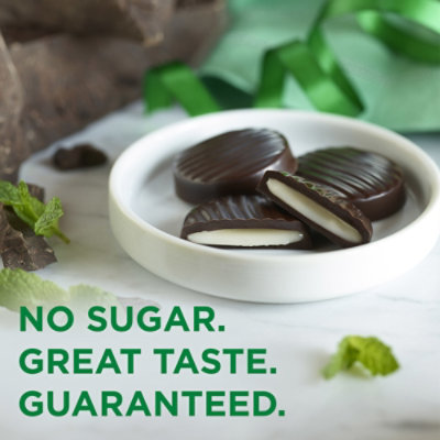 Russell Stover Sugar Free Dark Chocolate Mint Patties Mini Gusset Bag 4.5oz - 4.5 OZ - Image 5
