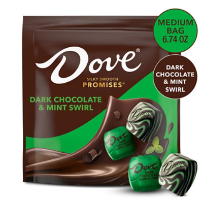 Dove Promises Dark Chocolate With Mint Stand Up Pouch 6.74 Ounces Each - 6.74 OZ - Image 1