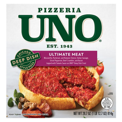 Pizzeria UNO 9 Inch Chicago Style Deep Dish Ultimate Meat Pizza - 28.7 Oz - Image 1