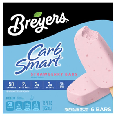 Breyers Ice Cream Carbsmart Strawberry Bar, 6-3 Fz, 18 Fz - 6-3 FZ - Image 3