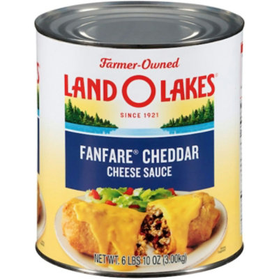 Land O Lakes Fanfare Cheddar Cheese Sauce, 6.62 Pounds, 6 Cans Per Case - Image 1