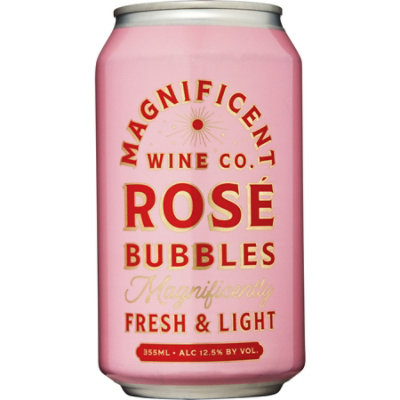 Magnificent Wine Co Rose Bubbles 355ml Wine - 355 ML