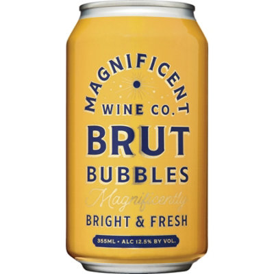 Magnificent Co Brut Bubbles 355ml Wine - 355 ML