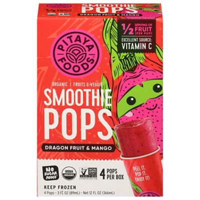 Pitaya Foods Smoothie Pop Mango Dairy Free Organic - 12 FZ - Image 2