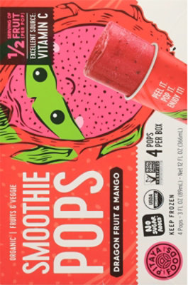 Pitaya Foods Smoothie Pop Mango Dairy Free Organic - 12 FZ - Image 5
