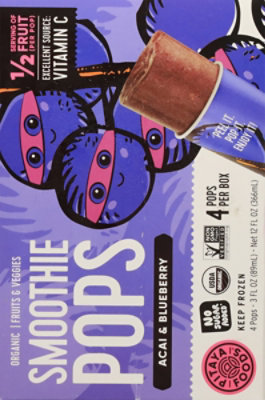 Pitaya Foods Smoothie Pop Acai Blueberry Organic - 12 FZ - Image 5