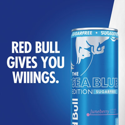 Red Bull Sea Blue Edition Sugar Free Energy Drink Juneberry - 8.4 Fl. Oz. - Image 4