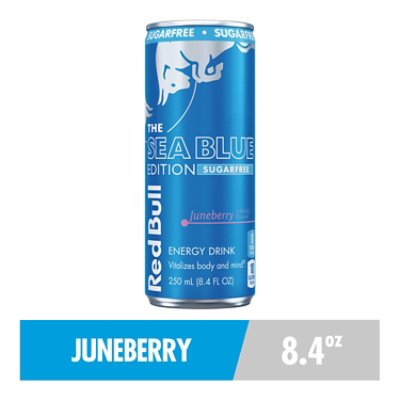 Red Bull Sea Blue Edition Energy Drink Juneberry 80mg Caffeine