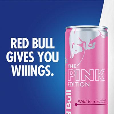 Red Bull Pink Edition Energy Drink Wild Berries Pack Of 4 Can - 12 Fl. Oz. - Image 4