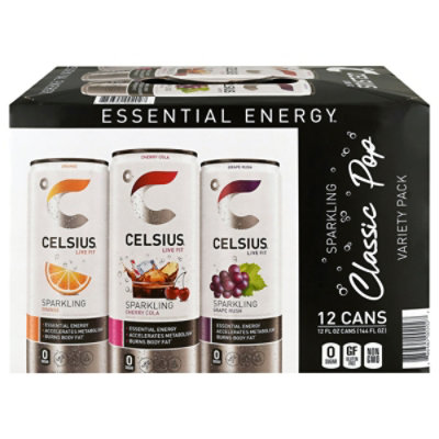 Celsius Classic Pop Variety Pack 12-12fz - 12-12FZ - Image 1