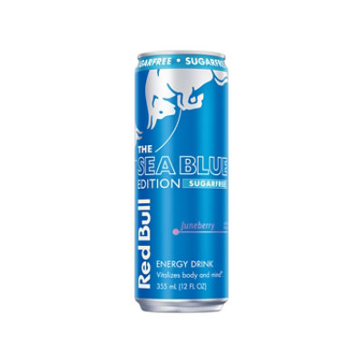 Red Bull Sea Blue Edition Sugar Free Energy Drink Juneberry -12 Fl. Oz. - Image 1