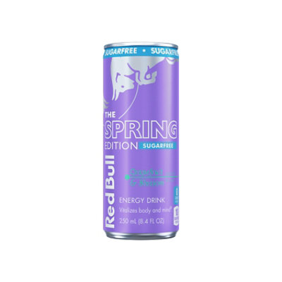 Red Bull Spring Edition Sugar Free Energy Drink Grapefruit With 80Mg Caffeine In Can - 8.4 Fl. Oz. - Image 1