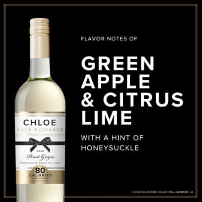 Chloe Pure Radiance Pinot Grigio Wine - 750 ML - Image 2