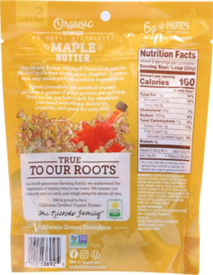 Nichols Farms Organic Maple Butter No Shell Pistachios - 5 OZ - Image 6