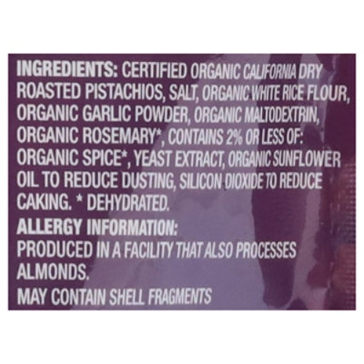 Nichols Farms Organic Rosemary Garlic No Shell Pistachios - 5 OZ - Image 5