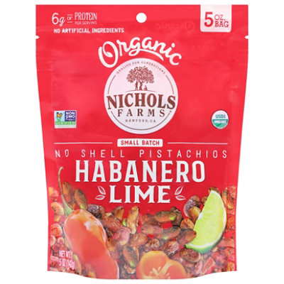 Nichols Farms Organic Habanero Lime No Shell Pistachios - 5 OZ - Image 2