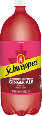 Schweppes Cranberry Raspberry Ginger Ale Soda - 2 Liter - Image 2