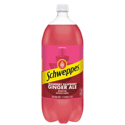 Schweppes Cranberry Raspberry Ginger Ale Soda - 2 Liter - Image 5