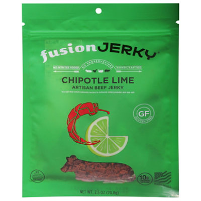 Fusion Beef Jerky Chipotle Lime 2.5oz - 2.5 OZ - Image 2