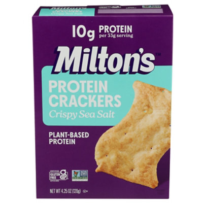 Miltons Crackers Sea Salt Protein 4.25oz - 4.25 OZ - Image 2