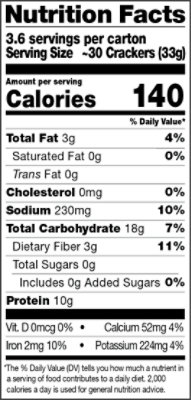 Miltons Crackers Sea Salt Protein 4.25oz - 4.25 OZ - Image 2
