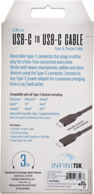 3.3ft Typec To Typec Cable-black - 1 EA - Image 3