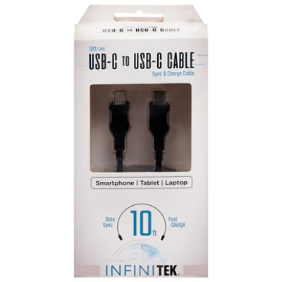 10ft Usb-c To Usb-c Cable Sync And Charge - 1 EA - Image 2