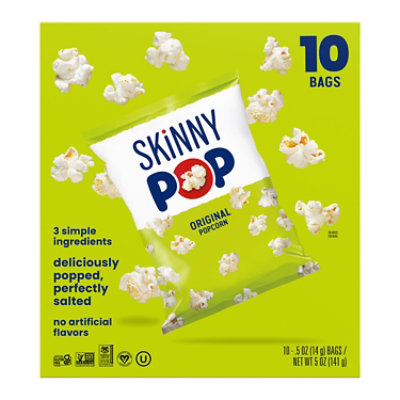Skinnypop Original Gluten Free Popcorn Bags - 10 - .5 Oz. - Image 2