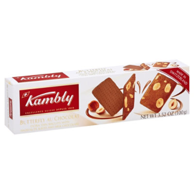 Kambly Butterfly Au Chocolat Cookie 3.5oz - 3.5 OZ - Image 1