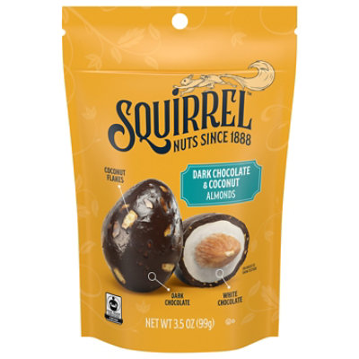 Squirrel Dark Chocolate Coconut Almonds 3.5oz - 3.5 OZ - Image 2