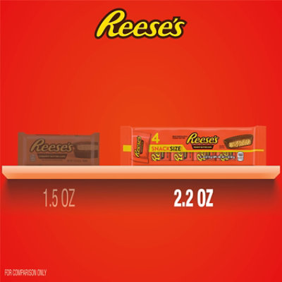 Reeses Milk Chocolate Snack Size Peanut Butter Cups Candy Packs 4 Count - .55 Oz - Image 5