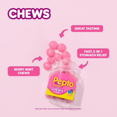 Pepto-bismol Multi-symptom Multi-symptom Multi-symptom Stomach Pan Chew Berry Mint - 24 CT - Image 2