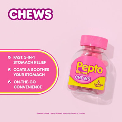 Pepto-bismol Multi-symptom Not Applicable Multi-symptom Stomach Pan Chew Mint - 24 CT - Image 3