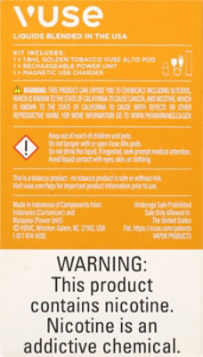 Vuse Alto Vkit Slate Golden Tob 5mg Lto - EA - Image 3