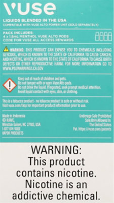 Vuse Alto 5.0 Menthol Pods - 4 CT - Image 3