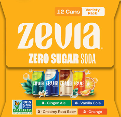 Zevia 4 Flavor Variety Pack 12-12fz - 12-12 FZ - Image 7