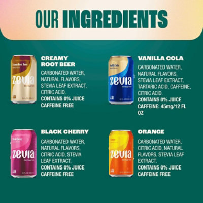 Zevia 4 Flavor Variety Pack 12-12fz - 12-12 FZ - Image 5