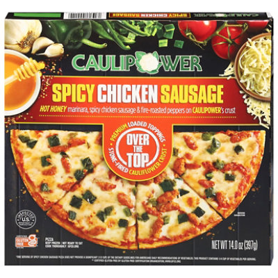Caulipower Pizza Over The Top Spicy Chicken Sausage - 14 OZ - Image 1