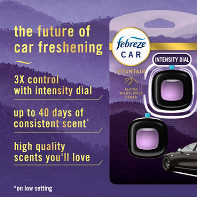 Febreze Car Luxe Air Freshener Vent Clips, Mountain - 2-.07 Oz. - 2-.07FZ - Image 2