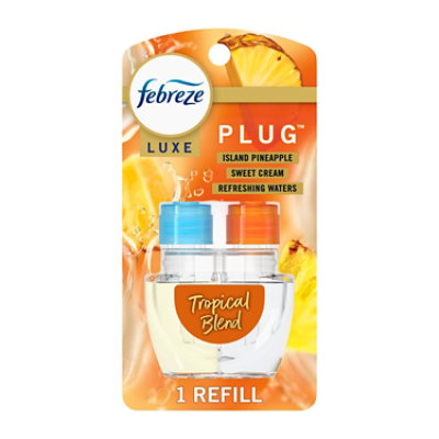 Febreze Luxe Plug Scented Oil Refill Tropical Blend .87 Oz. - .87 FZ - Image 1