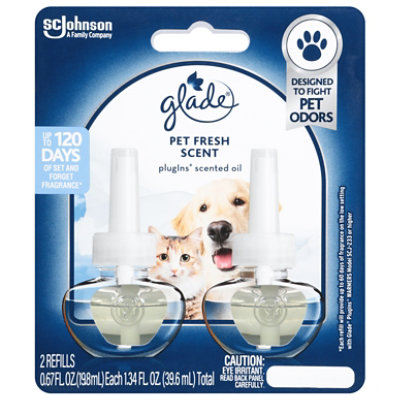 Glade Plug-ins Scented Oil Refills Pet Fresh Scent - 2-.67 Oz. - 2-.67FZ - Image 3