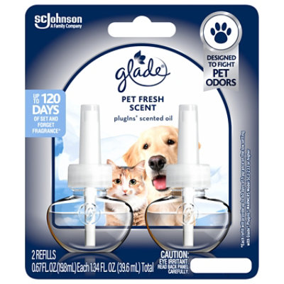 Glade Plug-ins Scented Oil Refills Pet Fresh Scent - 2-.67 Oz. - 2-.67FZ - Image 2