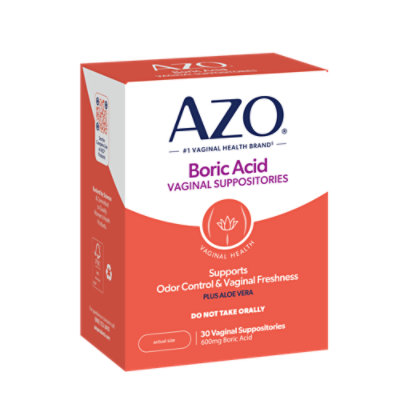 Azo Boric Acid 600mg 30ct Suppositories - 30 CT - Image 3